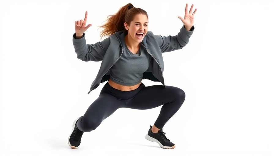 Energetic woman doing Express Tabata HIIT Workouts