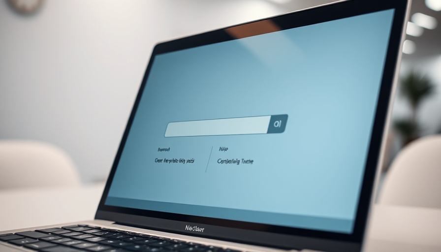 AI interface on laptop screen questioning SEO relevance in AI era.