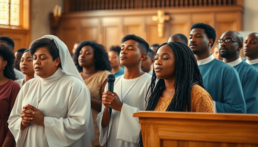 Prayer and Petition Redirects the Winds: Group prayer in church.