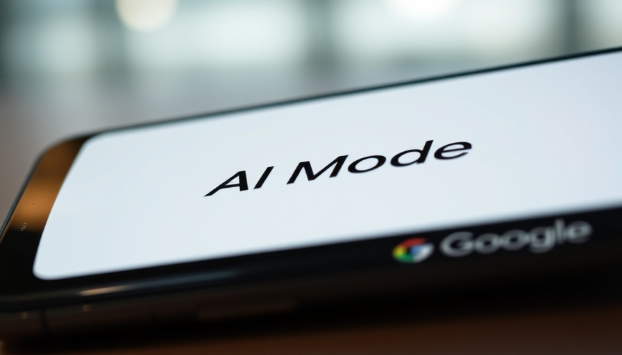 Google AI Mode screen close-up highlighting interface.