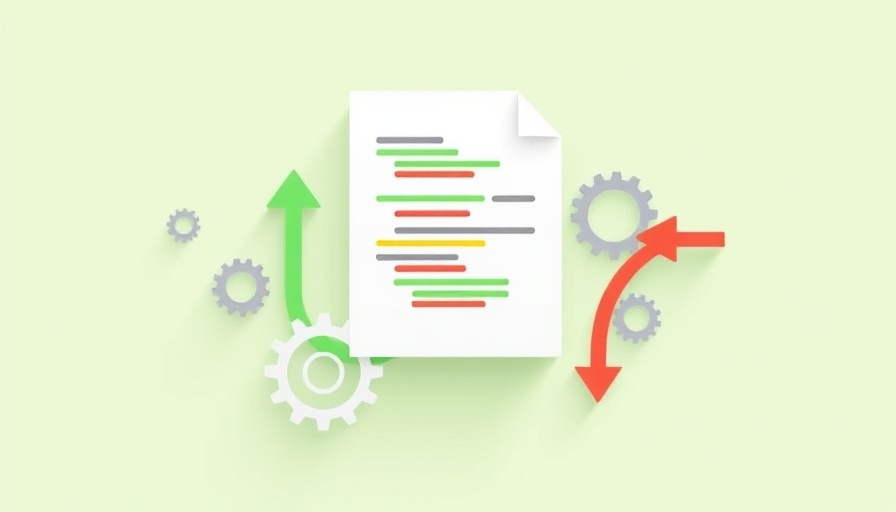 Illustration of document with arrows and gears, 301 redirects at scale.