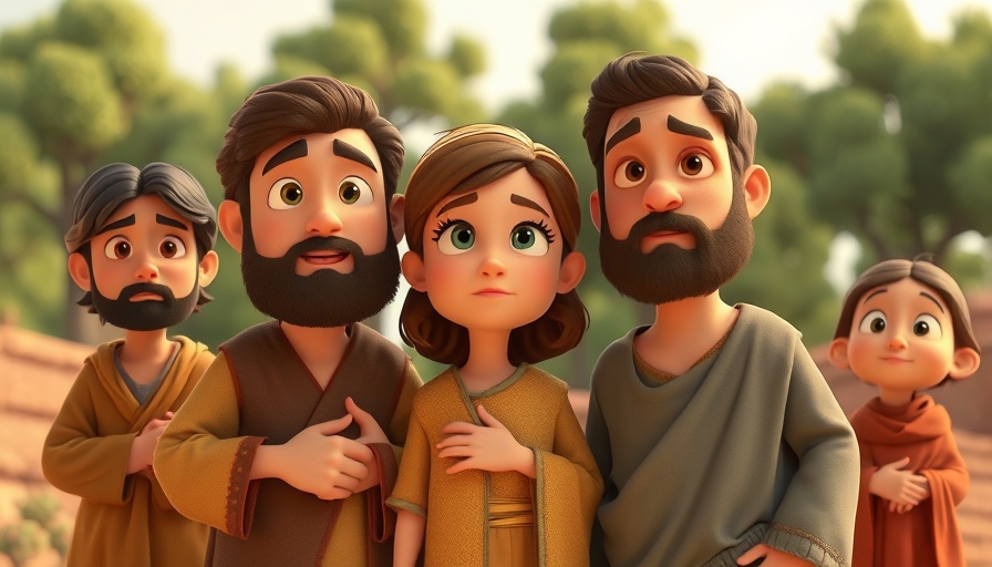 God can do the impossible: Animated biblical characters in a 3D style.