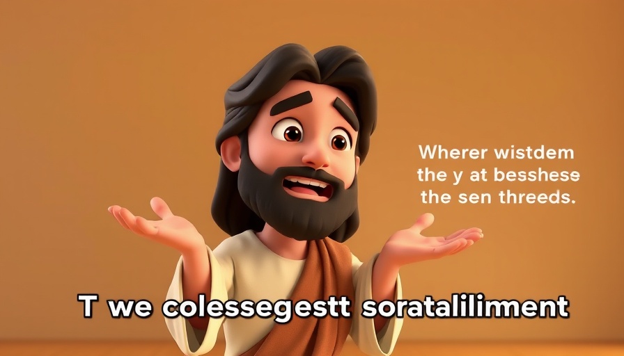 3D cartoon Jesus explains two greatest commandments, Pixar-style.