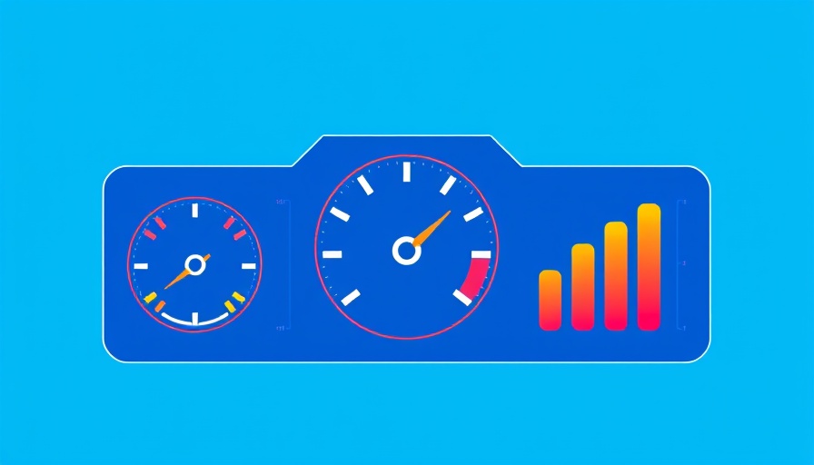 Illustration of website performance metrics for 2025 hosting.