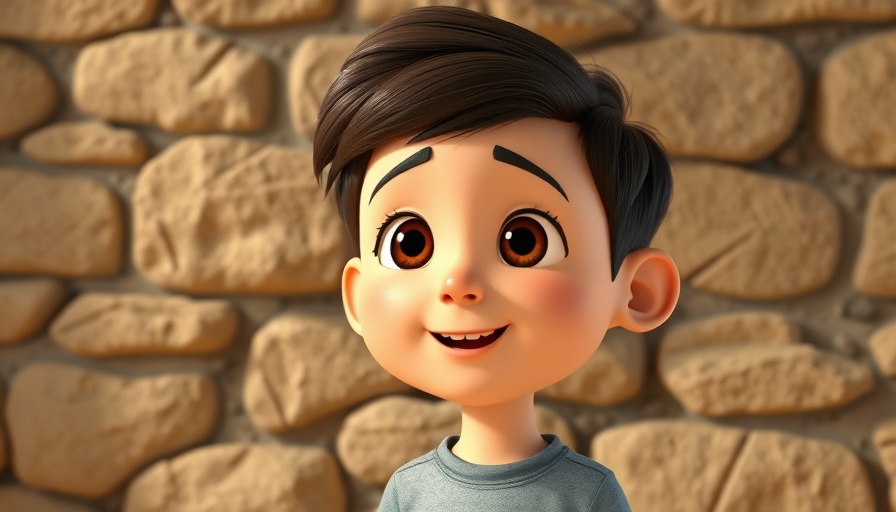 Animated character leading a Bible study in a cartoon setting.