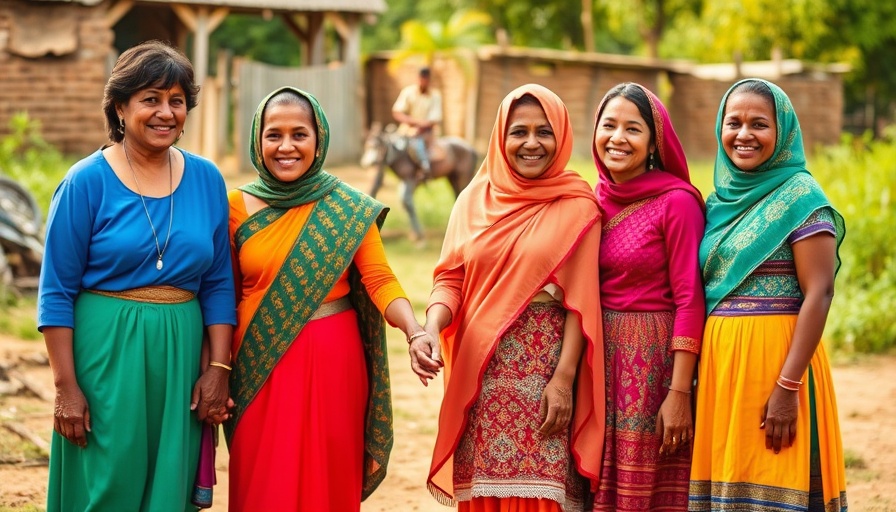 Traditional women gathering, symbolizing support for Adventist initiatives for Venezuelan refugees.