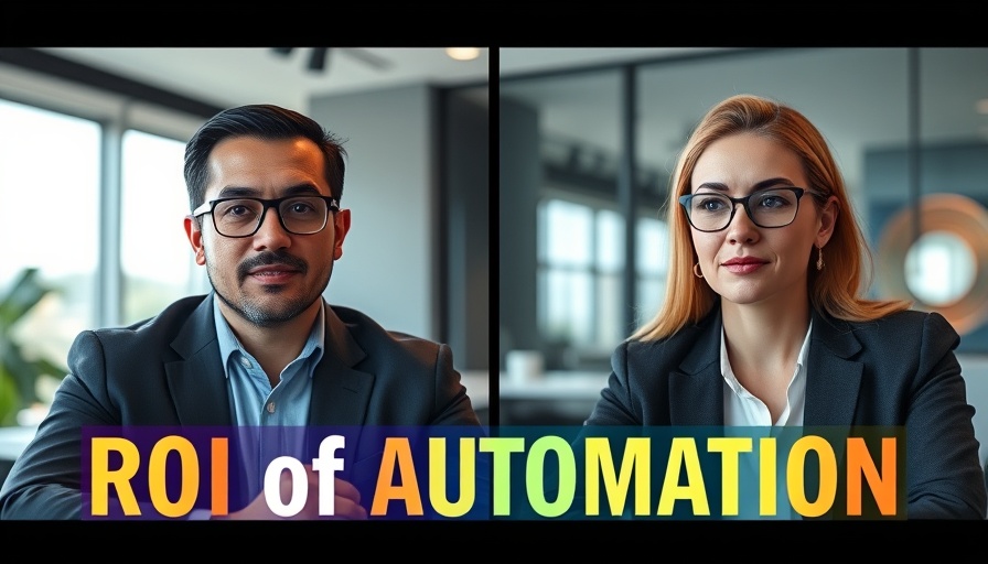 Virtual meeting discussing ROI of automation with two professionals.