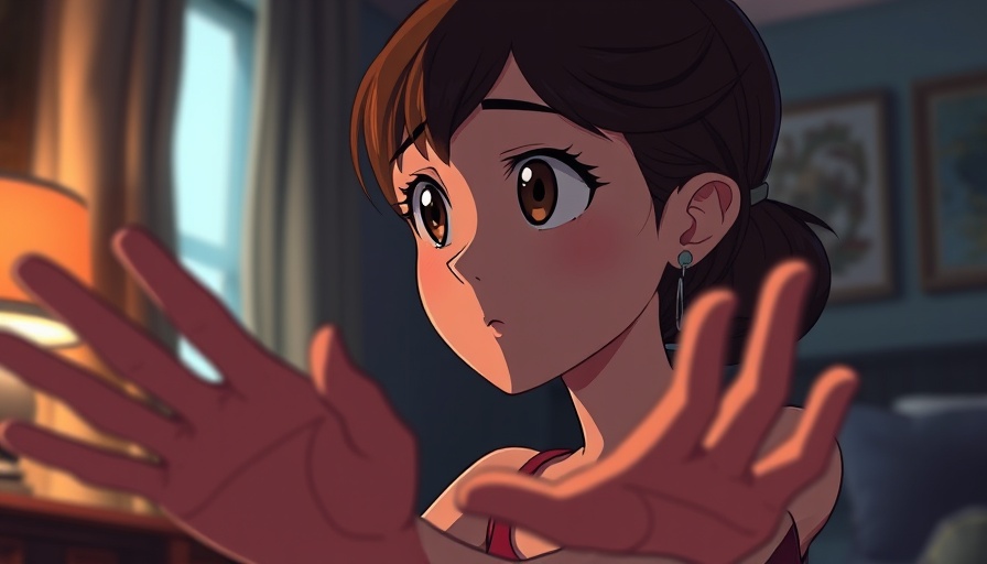 Animated woman pondering the Power of Prayer in Adventist Faith.