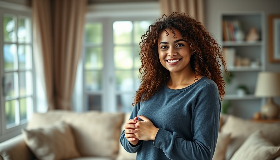 Confident young woman indoors inspiring motivation in fitness.