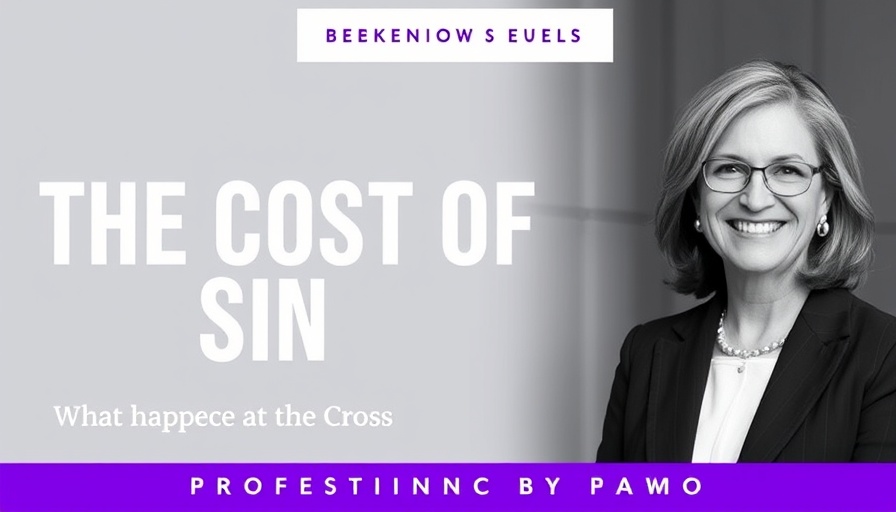 Seminar banner titled 'The Cost of Sin' featuring speaker details