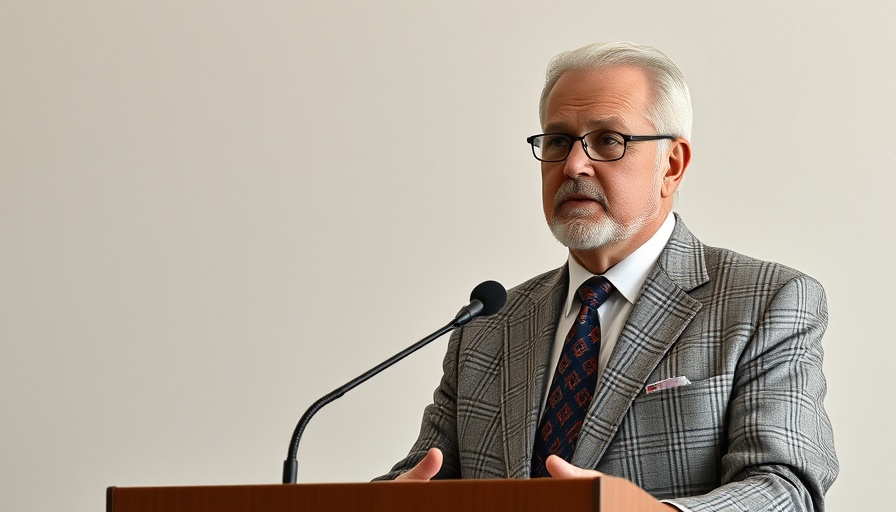 Polish Adventist pastor linked to diploma mill scam, speaking at podium.