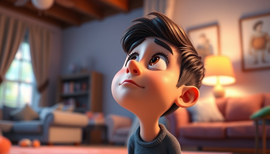 Understanding Our Divine Purpose: Animated character pondering within a cozy room.