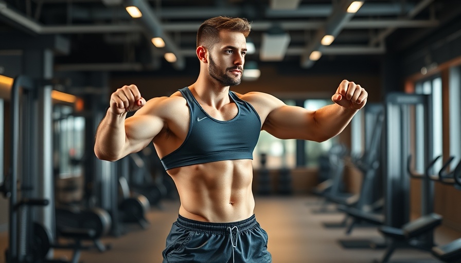 Athletic man demonstrating 10-Day Challenge Strength and Power routine in a gym.