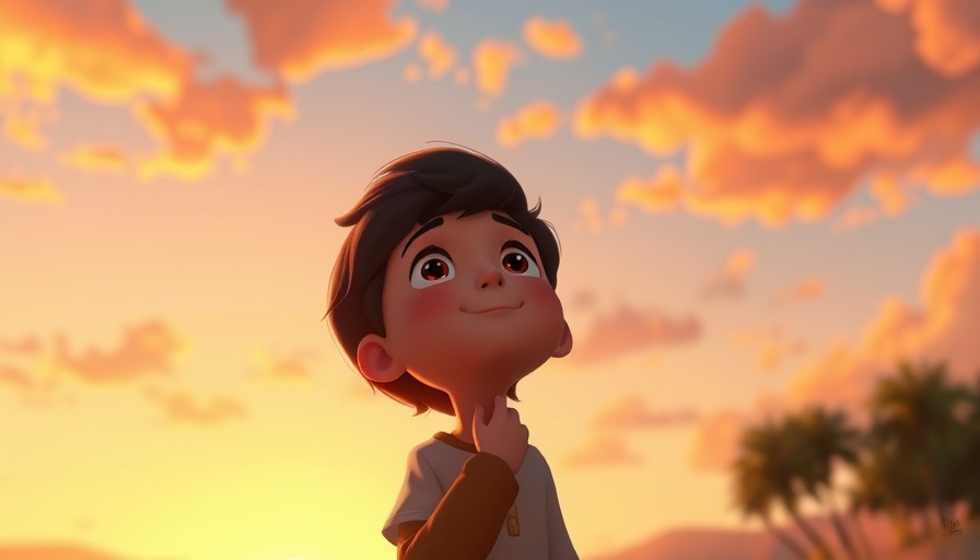 Praying for those who share the gospel in a serene animated scene.
