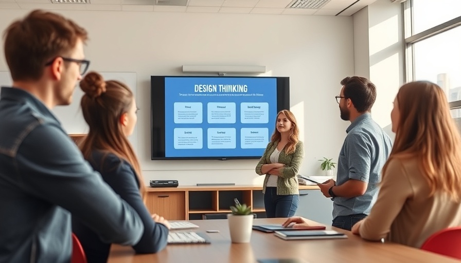 Students learning design thinking at AdventInnovate Innovation Center.