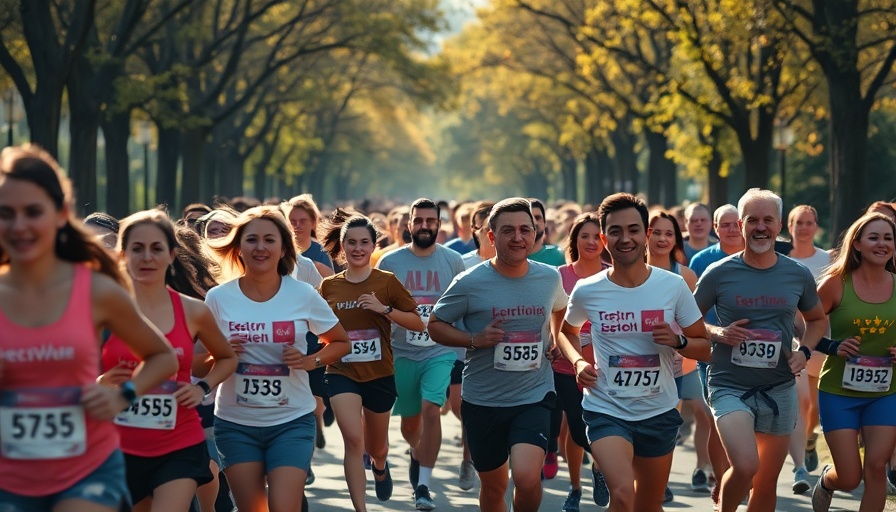 ADRA Romania domestic violence awareness race with energetic runners.