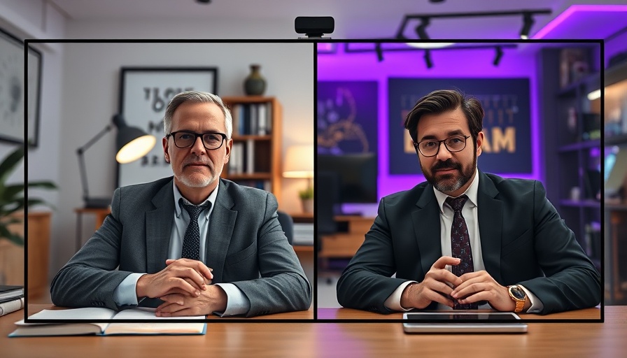 Professionals in video call discussing trust-first tech strategy