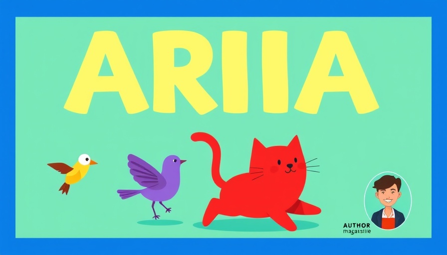 Magazine header on ARIA accessibility with red cartoon cat.