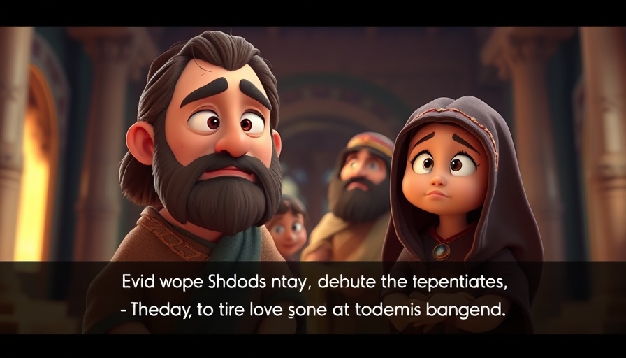 God is our Potter theme with animated biblical figures and message.
