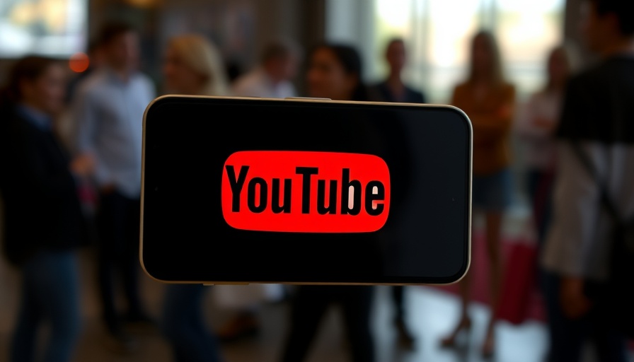 YouTube logo on smartphone with blurred crowd, YouTube Monetization Update.