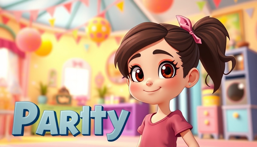 Trust in God through Joy's Journey: animated girl in vibrant room.
