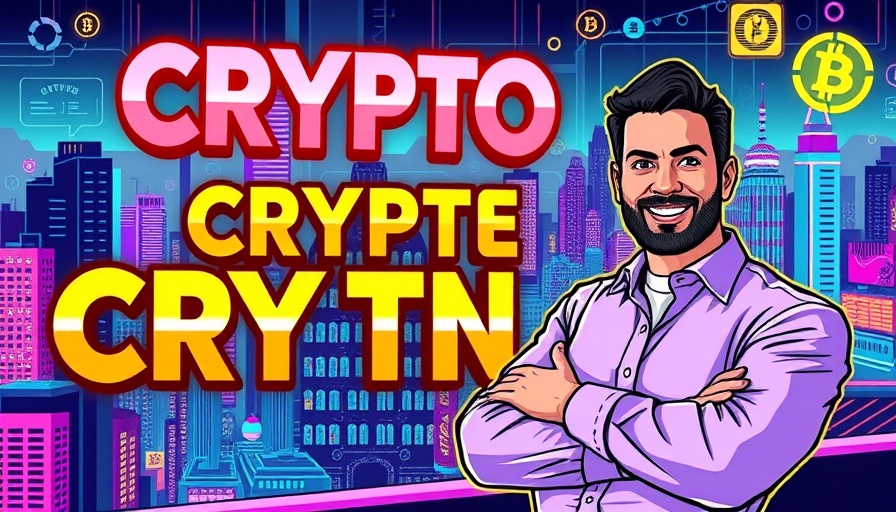 Colorful graphic portraying Robinhood's move into crypto with digital theme.