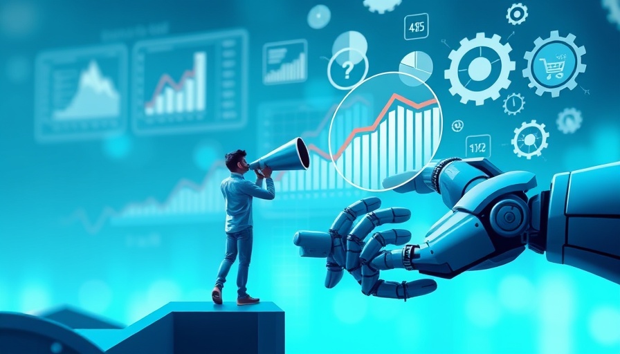 AI intelligence market insights concept with person exploring data.
