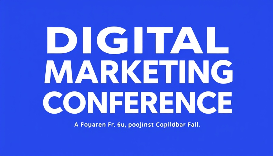 Promotion for Digital Marketing Conferences 2025 with blue theme.