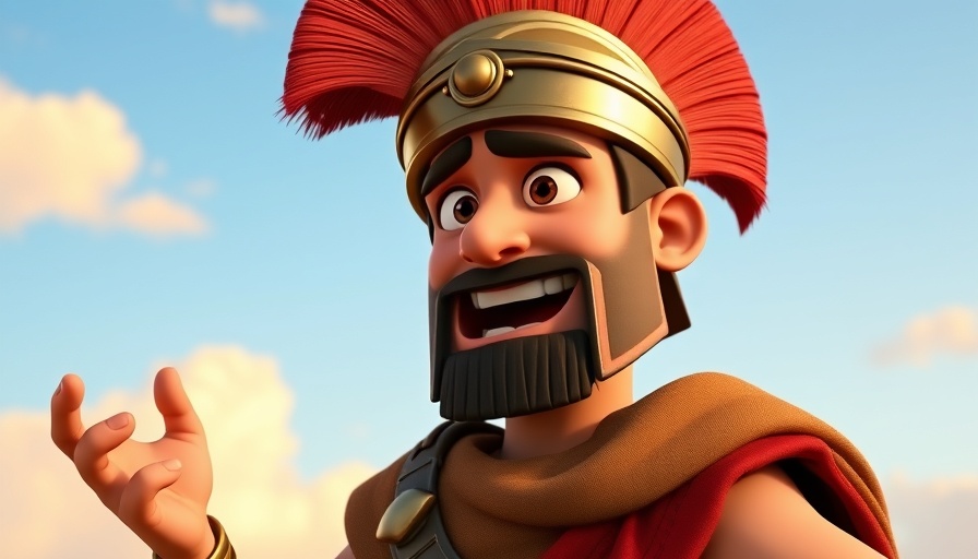 Animated Roman centurion from centurion faith healing story.