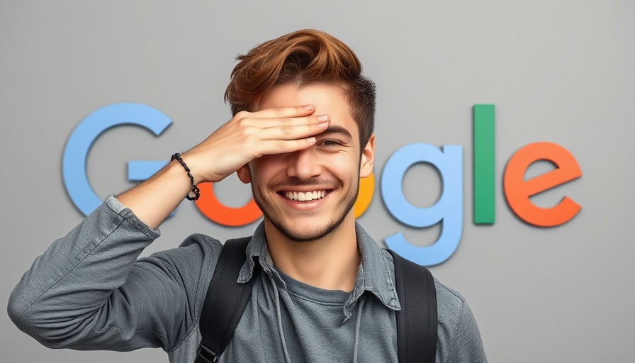 Young man symbolizes SEO approach with Google.