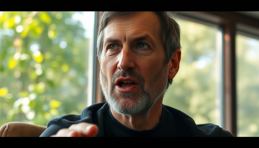 Man discusses Steve Jobs' leadership and innovation potential.
