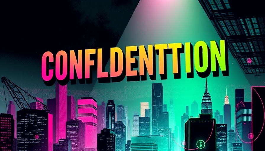 Confidentiality in blockchain pop-art illustration with vibrant colors.