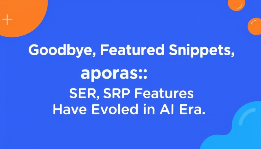 AI Overviews SERP Features article title graphic on blue background.