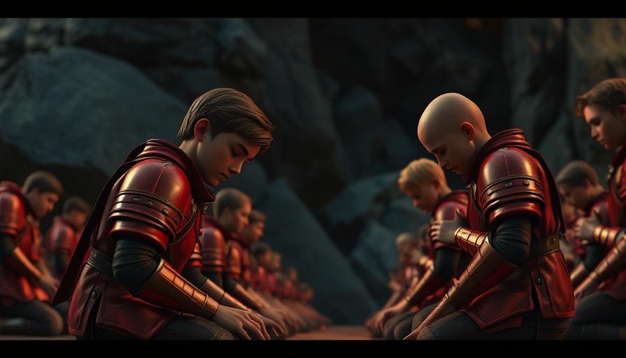 Animated characters praying, highlighting the power of prayer in the SDA community.