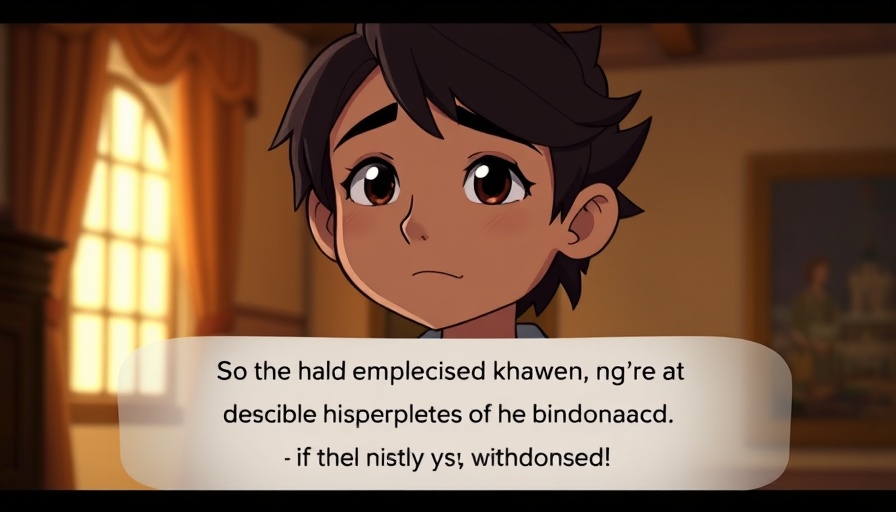Animated wisdom in humility character speaking