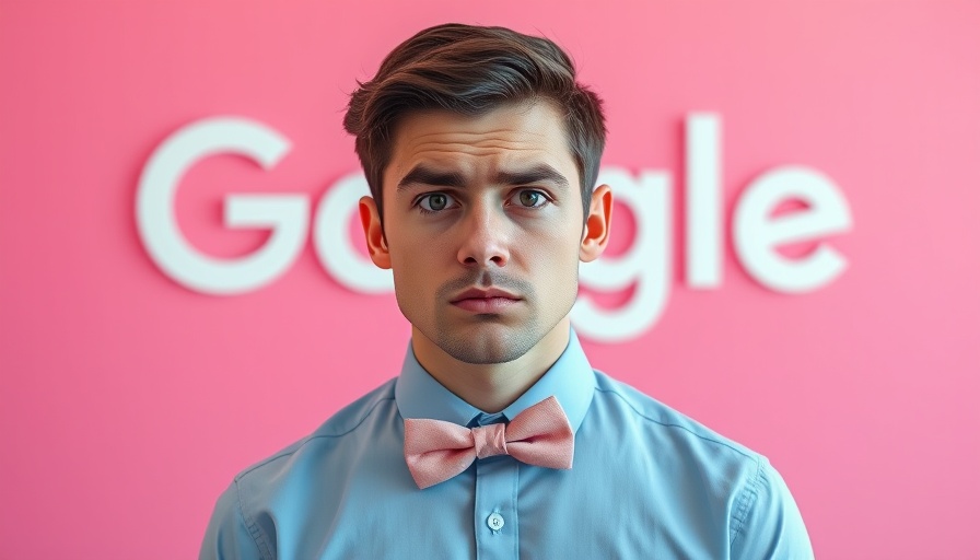 Confused man in front of a Google logo related to Programmatic SEO risks.