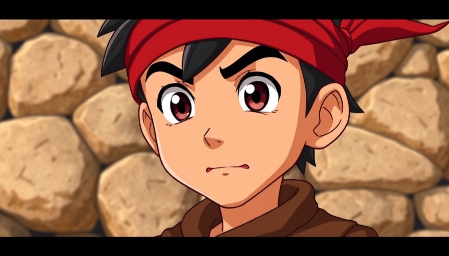 Animated character with a red headband from Elijah and the Widow Story.