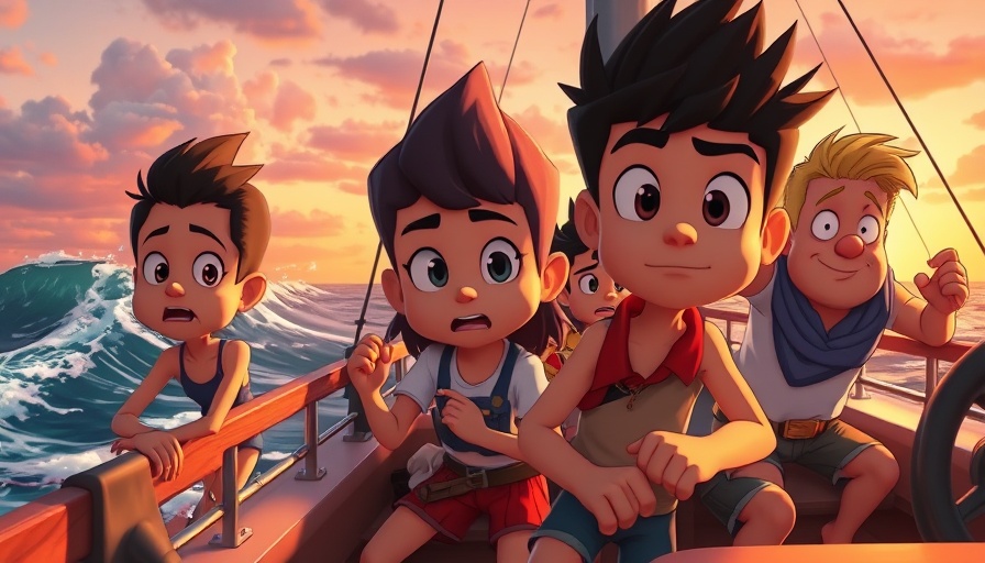 Peter's Denial Lessons: animated characters on a boat.