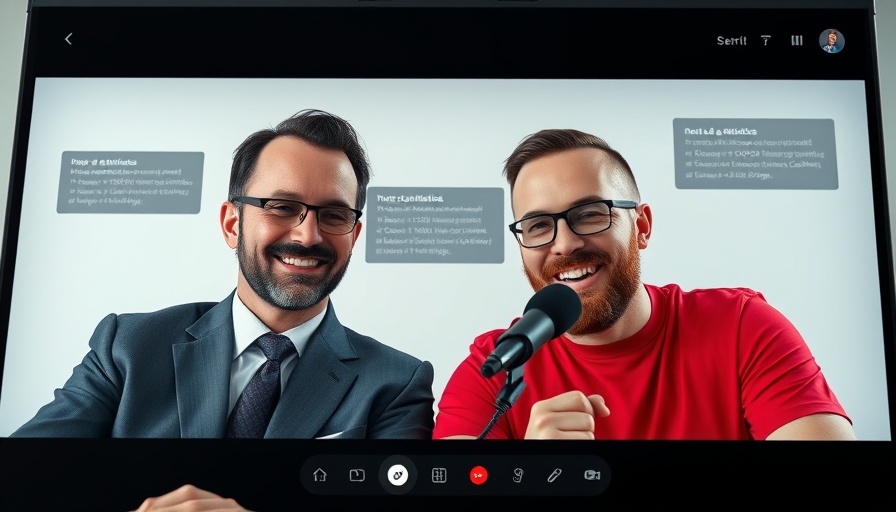 AI in Healthcare discussion via video call with two men.