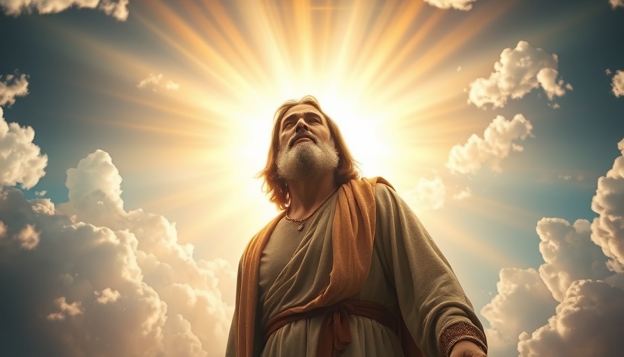 Dramatic depiction of Enoch's ascension in the Bible.