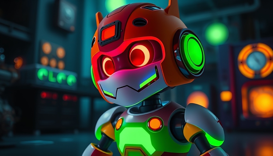 Discovering your divine purpose animated scene with a reflective robot.