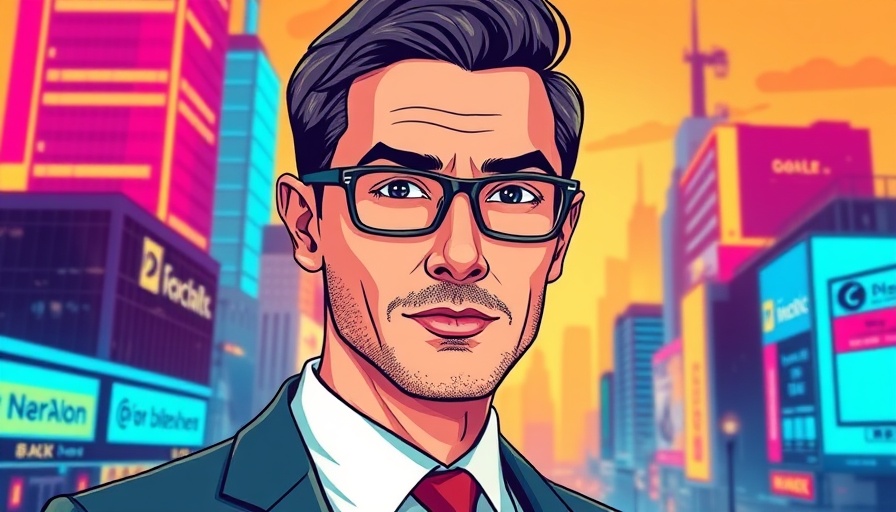 Bridging DeFi and Tokenized Assets vibrant digital collage with professional portrait.