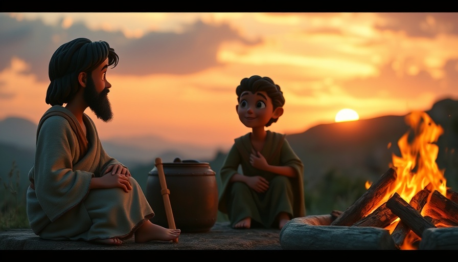 Precious in God's Eyes: Animated biblical figures by campfire.