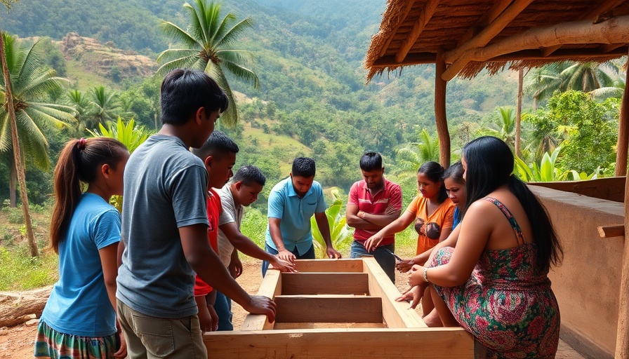 Tasmanian volunteers constructing classrooms in PNG