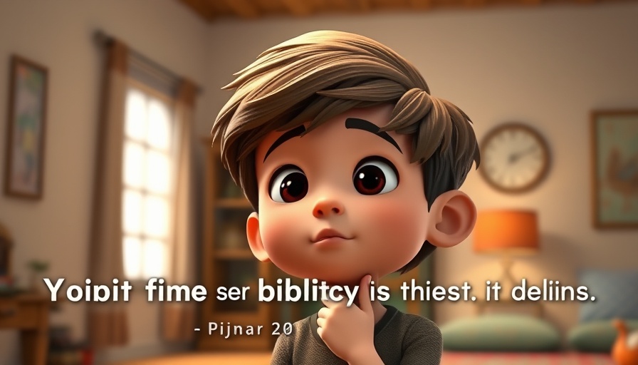 Honor God With Your Life: Animated boy with thoughtful look and text overlay.