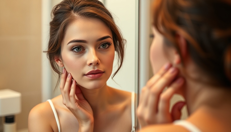 FB30 30 Day Challenge: Woman applying makeup in bathroom.