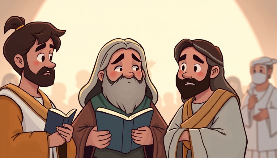 Animated characters sharing a moment, Let God change how you think