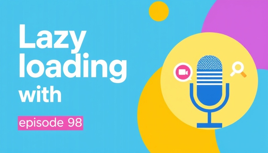 Google podcast cover on lazy loading and SEO, ep. 98 design
