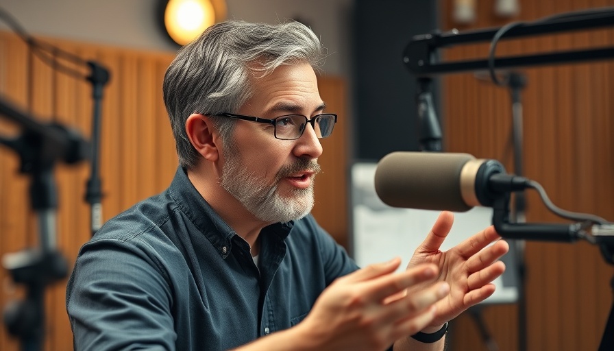 Middle-aged man discussing methodology, Flywheel Effect Explained.