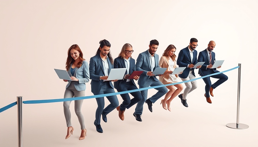 Conceptual image of competitive professionals on a rope.